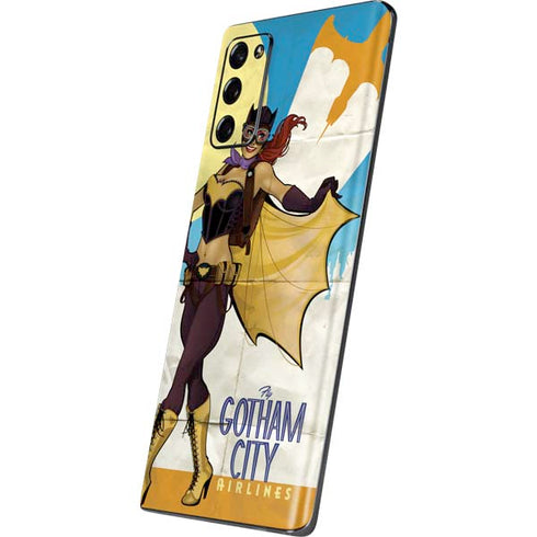 DC Comics Bombshells Batgirl- Fly Gotham City Airlines Galaxy Note20 5G Skin