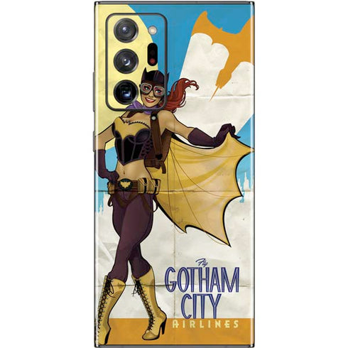 DC Comics Bombshells Batgirl- Fly Gotham City Airlines Galaxy Note20 Ultra 5G Skin