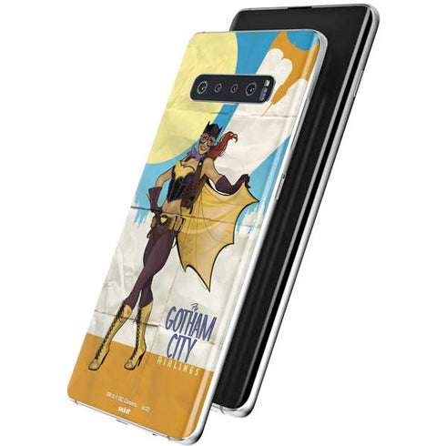 DC Comics Bombshells Batgirl- Fly Gotham City Airlines Galaxy S10 Skin