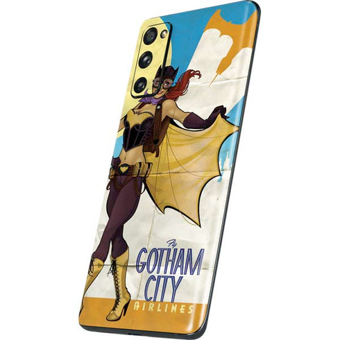DC Comics Bombshells Batgirl- Fly Gotham City Airlines Galaxy S20 Fan Edition Skin