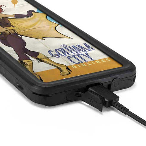 DC Comics Bombshells Batgirl- Fly Gotham City Airlines Galaxy S20 Plus Waterproof Case