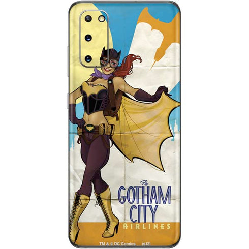 DC Comics Bombshells Batgirl- Fly Gotham City Airlines Galaxy S20 Skin