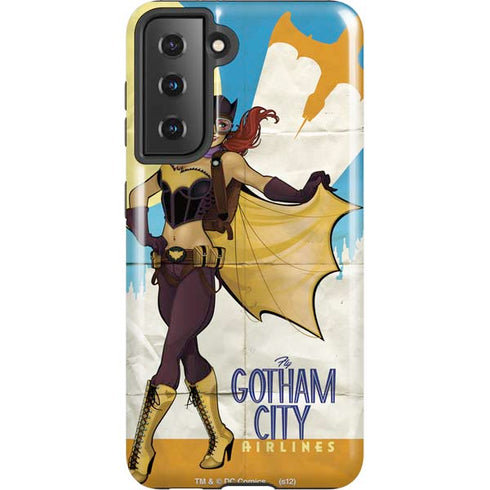 DC Comics Bombshells Batgirl- Fly Gotham City Airlines Galaxy S21 5G Pro Case