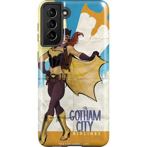 DC Comics Bombshells Batgirl- Fly Gotham City Airlines Galaxy S21 Plus 5G Pro Case