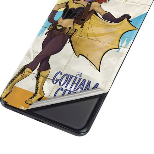 DC Comics Bombshells Batgirl- Fly Gotham City Airlines Galaxy S21 Plus 5G Skin