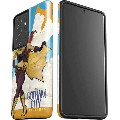 DC Comics Bombshells Batgirl- Fly Gotham City Airlines Galaxy S21 Ultra 5G Pro Case