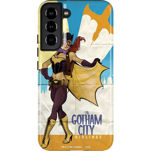 DC Comics Bombshells Batgirl- Fly Gotham City Airlines Galaxy S22 Plus Pro Case