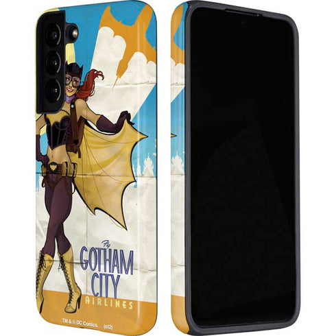 DC Comics Bombshells Batgirl- Fly Gotham City Airlines Galaxy S22 Plus Pro Case