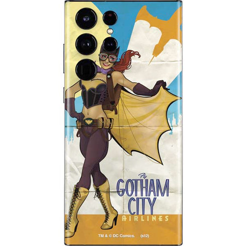 DC Comics Bombshells Batgirl- Fly Gotham City Airlines Galaxy S22 Ultra Skin