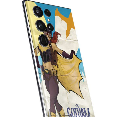 DC Comics Bombshells Batgirl- Fly Gotham City Airlines Galaxy S22 Ultra Skin