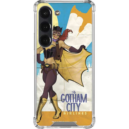 DC Comics Bombshells Batgirl- Fly Gotham City Airlines Galaxy S23 Clear Case