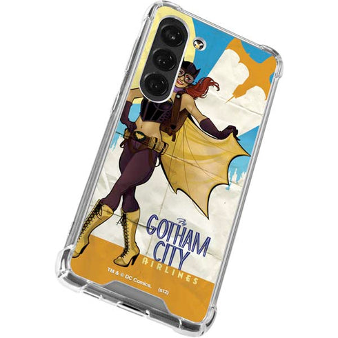 DC Comics Bombshells Batgirl- Fly Gotham City Airlines Galaxy S23 Clear Case