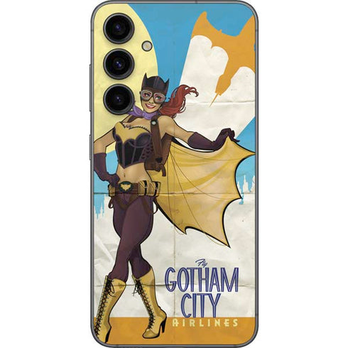 DC Comics Bombshells Batgirl- Fly Gotham City Airlines Galaxy S23 FE Skin