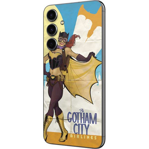 DC Comics Bombshells Batgirl- Fly Gotham City Airlines Galaxy S23 FE Skin