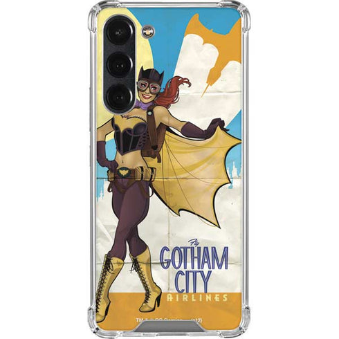DC Comics Bombshells Batgirl- Fly Gotham City Airlines Galaxy S23 Plus Clear Case