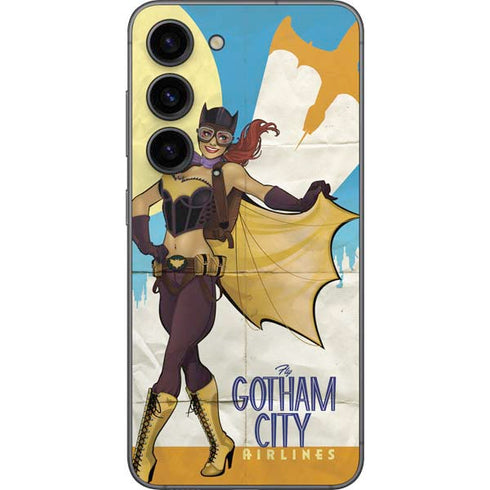 DC Comics Bombshells Batgirl- Fly Gotham City Airlines Galaxy S23 Skin