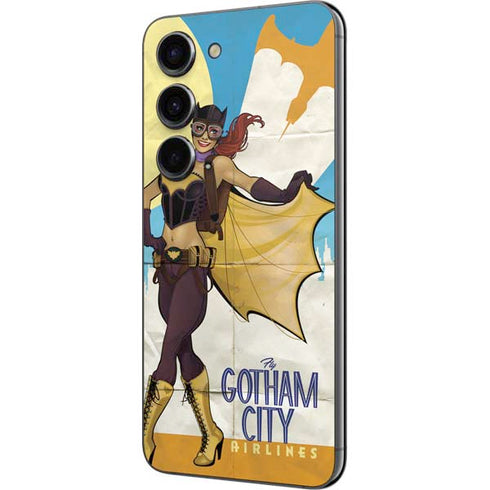 DC Comics Bombshells Batgirl- Fly Gotham City Airlines Galaxy S23 Skin