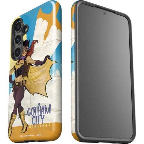 DC Comics Bombshells Batgirl- Fly Gotham City Airlines Galaxy S24 Plus Impact Case