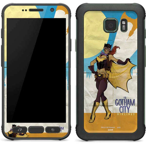 DC Comics Bombshells Batgirl- Fly Gotham City Airlines Galaxy S7 Active Skin