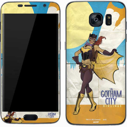 DC Comics Bombshells Batgirl- Fly Gotham City Airlines Galaxy S7 Skin