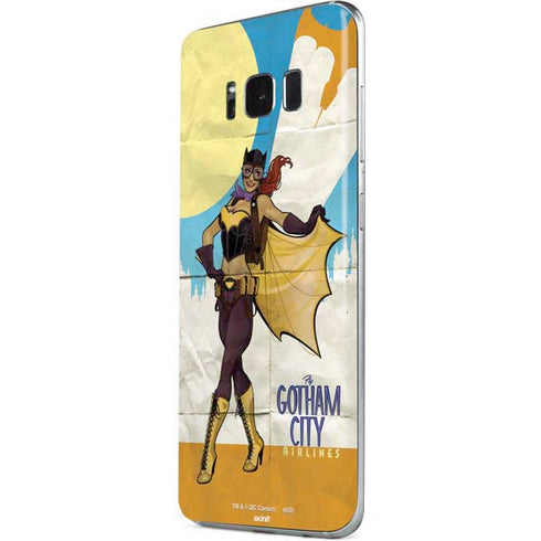DC Comics Bombshells Batgirl- Fly Gotham City Airlines Galaxy S8 Skin