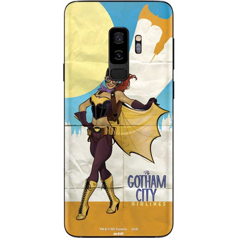 DC Comics Bombshells Batgirl- Fly Gotham City Airlines Galaxy S9 Plus Skin