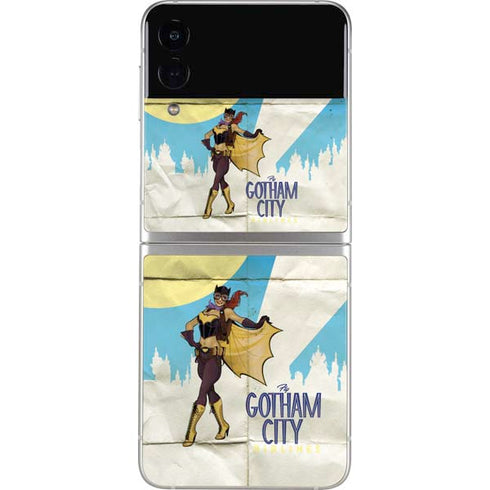 DC Comics Bombshells Batgirl- Fly Gotham City Airlines Galaxy Z Flip3 5G Skin