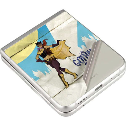 DC Comics Bombshells Batgirl- Fly Gotham City Airlines Galaxy Z Flip3 5G Skin