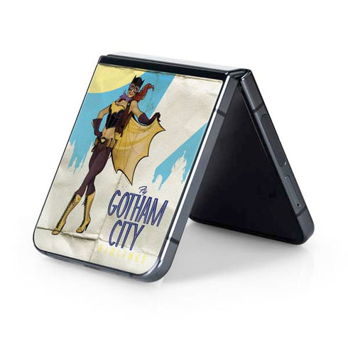 DC Comics Bombshells Batgirl- Fly Gotham City Airlines Galaxy Z Flip5 5G Skin