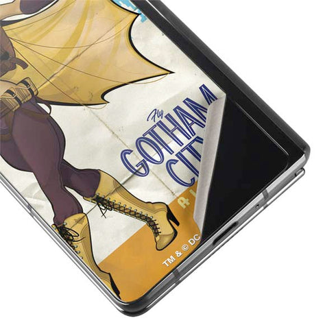DC Comics Bombshells Batgirl- Fly Gotham City Airlines Galaxy Z Fold2 5G Skin