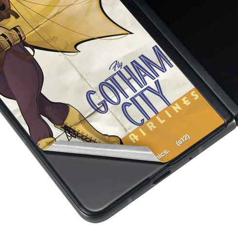 DC Comics Bombshells Batgirl- Fly Gotham City Airlines Galaxy Z Fold3 5G Skin