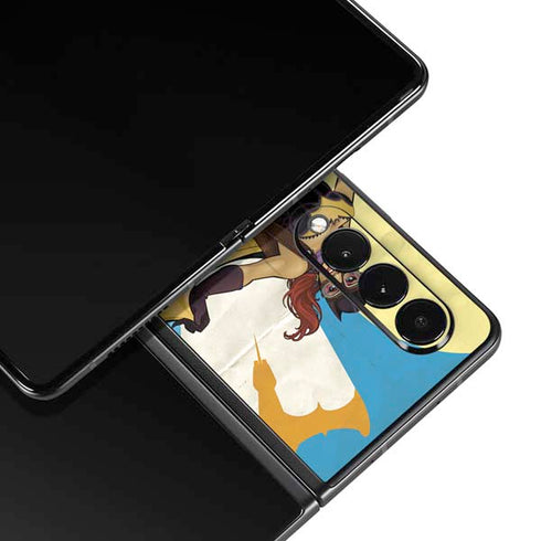 DC Comics Bombshells Batgirl- Fly Gotham City Airlines Galaxy Z Fold3 5G Skin