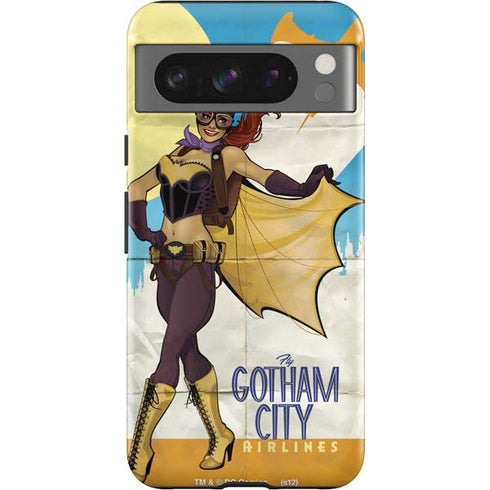 DC Comics Bombshells Batgirl- Fly Gotham City Airlines Google Pixel 8 Pro Impact Case