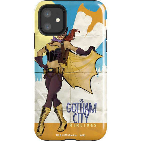 DC Comics Bombshells Batgirl- Fly Gotham City Airlines iPhone 11 Impact Case
