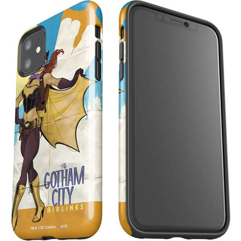 DC Comics Bombshells Batgirl- Fly Gotham City Airlines iPhone 11 Impact Case