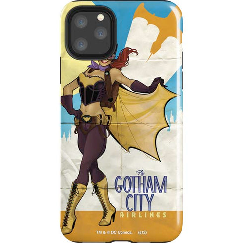 DC Comics Bombshells Batgirl- Fly Gotham City Airlines iPhone 11 Pro Max Impact Case