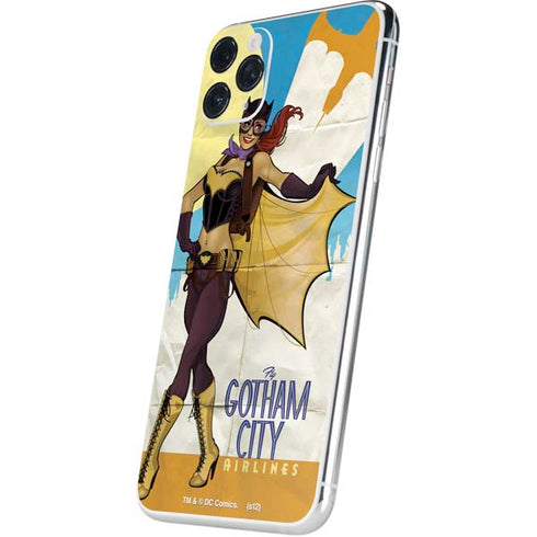 DC Comics Bombshells Batgirl- Fly Gotham City Airlines iPhone 11 Pro Max Skin
