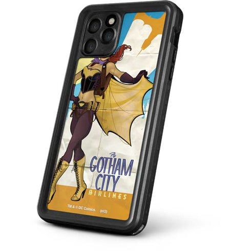 DC Comics Bombshells Batgirl- Fly Gotham City Airlines iPhone 11 Pro Waterproof Case