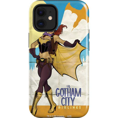DC Comics Bombshells Batgirl- Fly Gotham City Airlines iPhone 12 Mini Impact Case