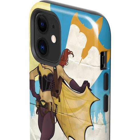 DC Comics Bombshells Batgirl- Fly Gotham City Airlines iPhone 12 Mini Impact Case