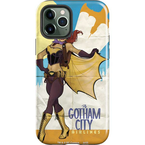 DC Comics Bombshells Batgirl- Fly Gotham City Airlines iPhone 12 Pro Impact Case