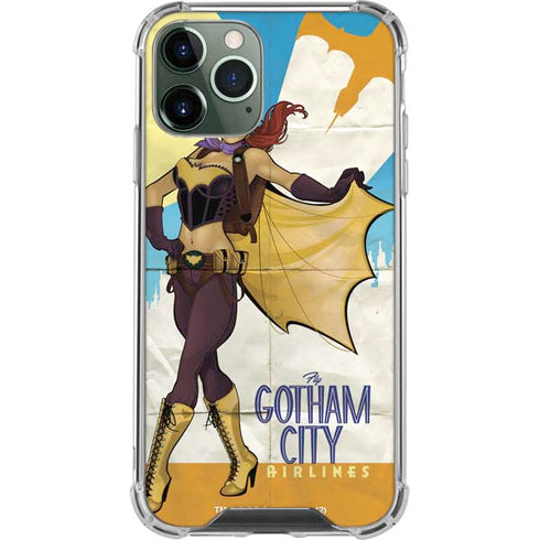 DC Comics Bombshells Batgirl- Fly Gotham City Airlines iPhone 12 Pro Max Clear Case