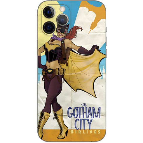 DC Comics Bombshells Batgirl- Fly Gotham City Airlines iPhone 12 Pro Max Skin