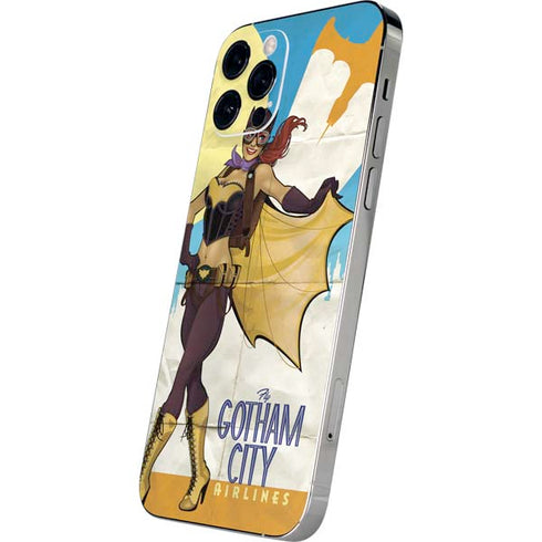 DC Comics Bombshells Batgirl- Fly Gotham City Airlines iPhone 12 Pro Skin