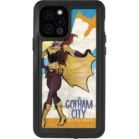DC Comics Bombshells Batgirl- Fly Gotham City Airlines iPhone 12 Pro Waterproof Case