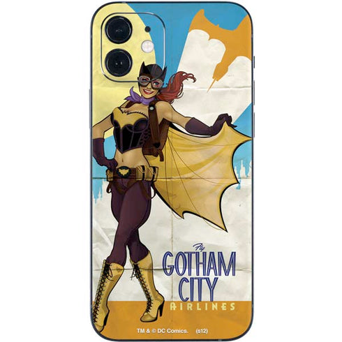 DC Comics Bombshells Batgirl- Fly Gotham City Airlines iPhone 12 Skin