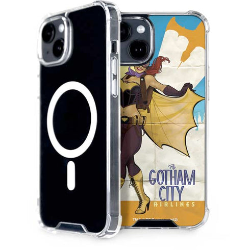 DC Comics Bombshells Batgirl- Fly Gotham City Airlines iPhone 13 MagSafe Case