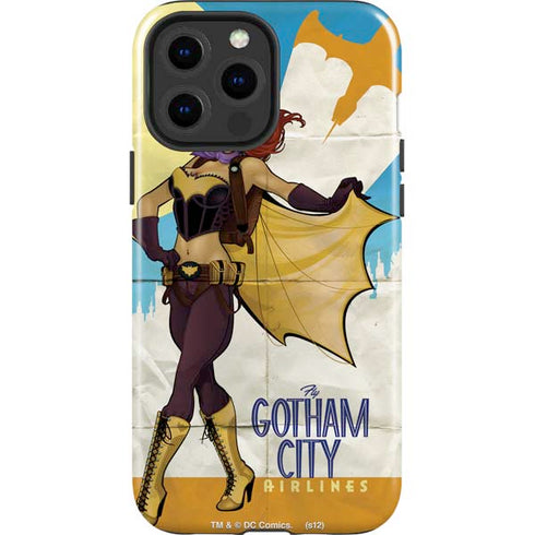 DC Comics Bombshells Batgirl- Fly Gotham City Airlines iPhone 13 Pro Max Impact Case