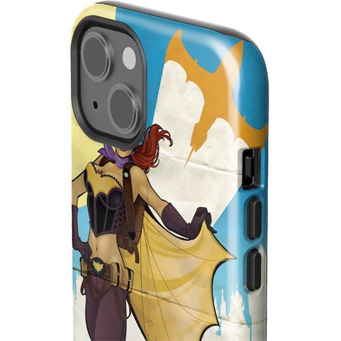 DC Comics Bombshells Batgirl- Fly Gotham City Airlines iPhone 15 Plus Impact Case