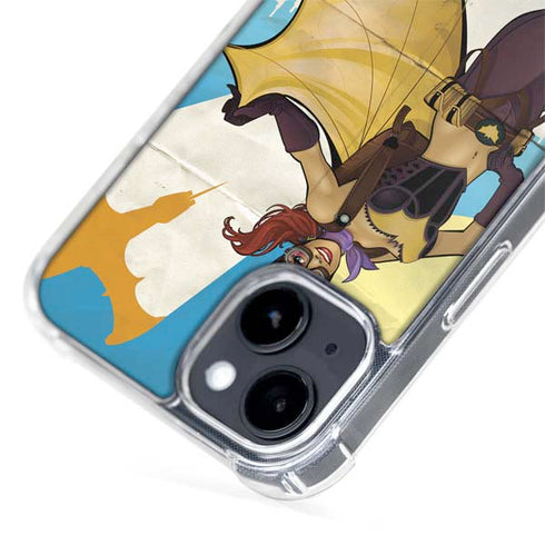 DC Comics Bombshells Batgirl- Fly Gotham City Airlines iPhone 15 Plus MagSafe Case